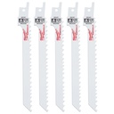 Milwaukee 48-00-5041 6" 4/6 TPI SAWZALL® Blade for Wood Scroll (5 PK)