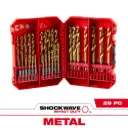 Milwaukee 48-89-4672 29PC SHOCKWAVE™ Impact Duty RED HELIX™ Titanium Drill Bit Set