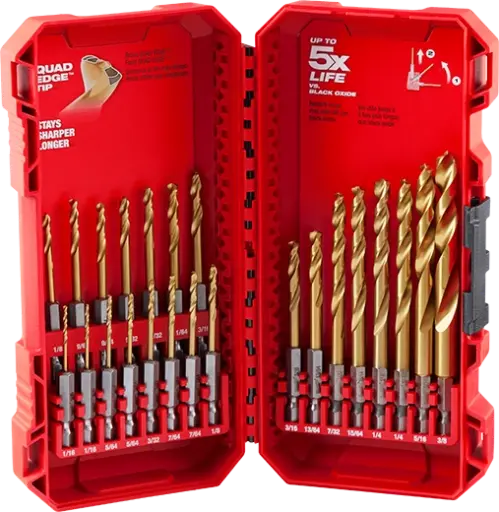 [MKE_48-89-4631] Milwaukee 48-89-4631 SHOCKWAVE Impact Duty™ RED HELIX™ Titanium Drill Bit Set - 23PC