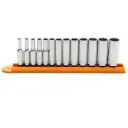 GEARWRENCH 13 Piece 1/4" Drive 12 Point Deep Metric Socket Set