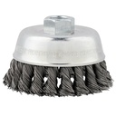 Milwaukee 48-52-5067 3-1/2" Knot Wire Cup Brush - Carbon Steel