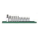 Gearwrench 13 Piece 1/4", 3/8" & 1/2" Drive Torx® Bit Socket Set