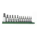 Gearwrench 13 Piece 1/4", 3/8" & 1/2" Drive Tamper Proof Torx® Bit Socket Set