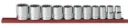 GEARWRENCH SKT SET STD SAE 1/2DR 12PT 11PC