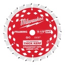Milwaukee 48-41-0620 6-1/2" 24T Thick Kerf Framing Circular Saw Blades Bulk 10