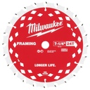 Milwaukee 48-40-0733 7-1/4" 24T Framing Circular Saw Blade (3 PK)
