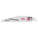 Milwaukee 48-00-8701 6" 7/11 TPI WRECKER™ SAWZALL® Blade for Multi-Material(25 PK)
