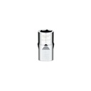 Milwaukee 45-34-9101 1/2" Drive 9/16" SAE 6-Point Socket with FOUR FLAT™ Sides