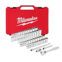 Milwaukee 48-22-9004 1/4" Drive 50pc Ratchet & Socket Set - SAE & Metric