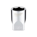 Milwaukee 45-34-9009 1/4" Drive 1/2" SAE Deep Socket with FOUR FLAT™ Sides