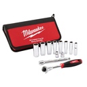 Milwaukee 48-22-9001 12pc 3/8" Drive Metric Socket Set