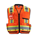 Milwaukee 48-73-5166 Class 2 Surveyor's High Visibility Orange Safety Vest - L/XL