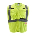 Milwaukee 48-73-5121 Class 2 Breakaway High Visibility Yellow Mesh Safety Vest S/M