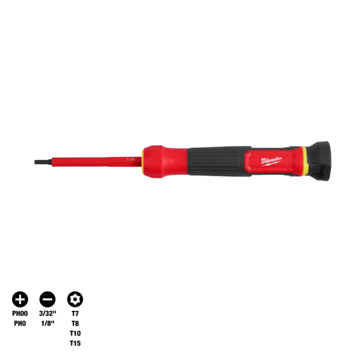 [MKE_48-22-2217] Milwaukee 48-22-2217 8-in-1 1000V Insulated Precision Multi-Bit Screwdriver