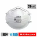 3M™ Sanding and Fiberglass Respirator N95 Particulate, 8200H6-DC, 6 eaches/pack, 6 packs/case