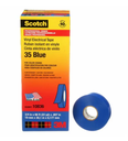3M Scotch® Vinyl Color Coding Electrical Tape 35, 3/4 in x 66 ft, Blue, 10 rolls/carton, 100 rolls/Case