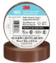 3M™ Temflex™ Vinyl Electrical Tape 165, Brown, 3/4 in x 60 ft (19 mm x 18 m), 6 mil, 100 Rolls/Case