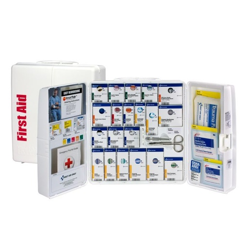 [FAO_1000-FAE-0103] 50 Person Large Plastic SmartCompliance First Aid Cabinet with Medications