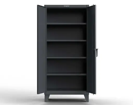 [STH_36-244-7024] StrongHold Extreme Duty 12 GA Cabinet with 4 Shelves - 36 In. W x 24 In. D x 78 In. H