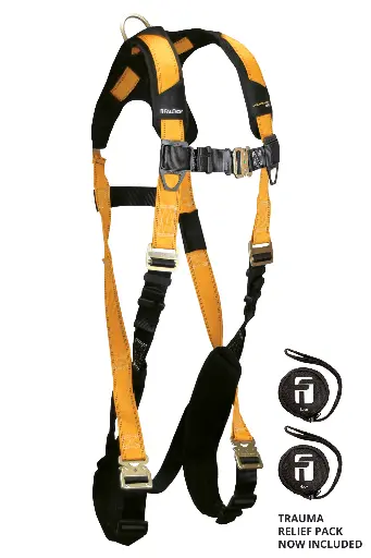 [FAL_7021QCFDL] Falltech 7021QCFDL Journeyman Flex Climbing Non-belted FBH Large Steel 1D+FD QC Legs/Chest