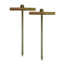 AEMC Ground Rod – Set of 2, 14.5" T-shaped Auxiliary Ground Electrodes (2135.39)