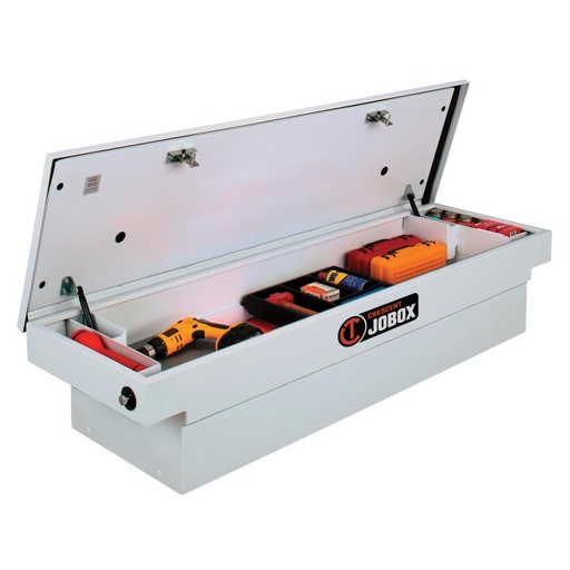[JBX_PSC1456000] Jobox Steel Single Lid Fullsize Deep Crossover Truck Box, 71" Overall, 11.3 cu ft, White