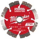 Milwaukee 49-93-9004 4-1/2" DIAMOND MAX™ Segmented Turbo, General Purpose Diamond Blade