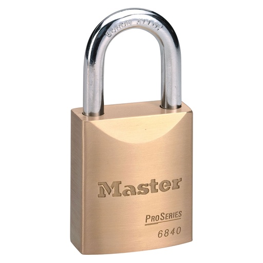 [MST_6840KA] Masterlock 6840KA ProSeries® Solid Brass Lock, Keyed Alike