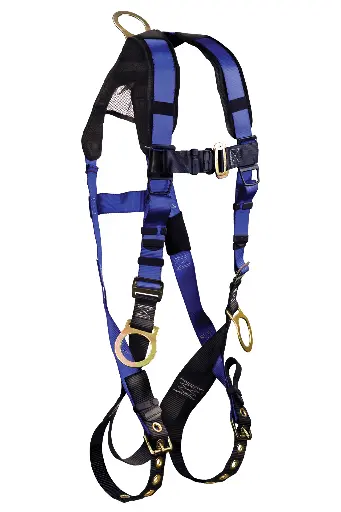 Falltech 7018B Contractor+ 3D Standard Non-belted Full Body Harness, Tongue Buckle Leg Adjustment