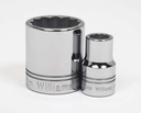 Williams 1/2  DR. STD SKT 12-PT 19MM (JHWSTM-1219)