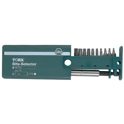 [WIHA_79247] Wiha 11 Piece Security Torx Bit Selector and Magnetic Bit Holder Set - T7s - T40s