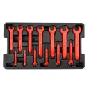 Wiha 20194 13 Piece Insulated Open End Wrench Tray Set - SAE