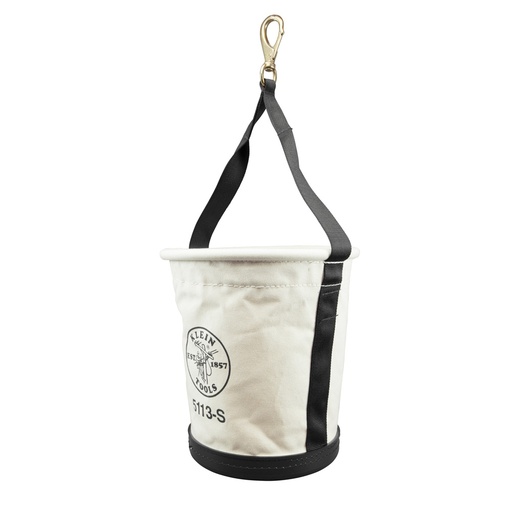 [KLN_5113S] Klein 5113S Tapered-Wall Bucket with Swivel Snap Hook, Canvas