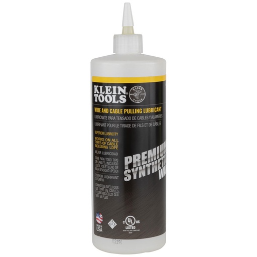 [KLN_51010] Klein 51010 Premium Synthetic Wax Cable Pulling Lube 1-Quart