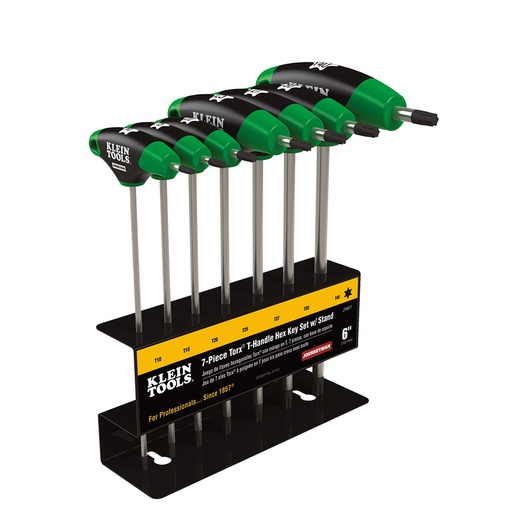 [KLN_JTH67T] Klein JTH67T Hex Key Set, TORX® T-Handle, 6-Inch with Stand, 7-Piece