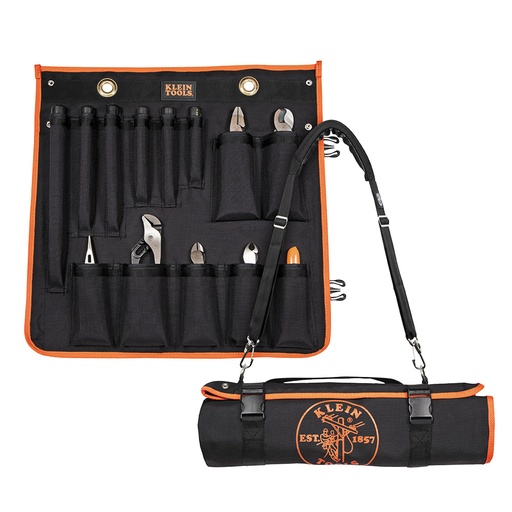 [KLN_33525SC] Klein 33525SC 1000V Insulated Utility Tool Kit in Roll Up Pouch, 13 Piece
