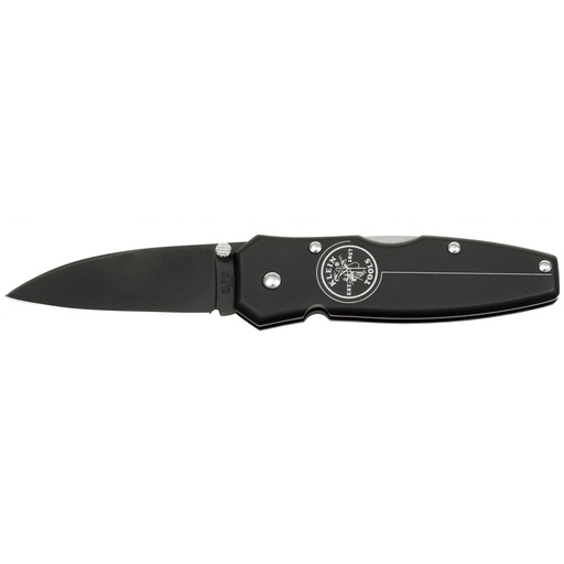 [KLN_44001BLK] Klein 44001BLK Lightweight Lockback Knife, 2-1/2-Inch Drop Point Blade, Black Handle