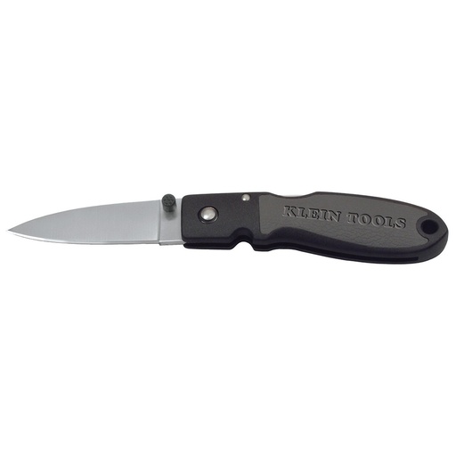 [KLN_44002] Klein 44002 Lightweight Lockback Knife, 2-3/8-Inch Drop Point Blade, Black Handle