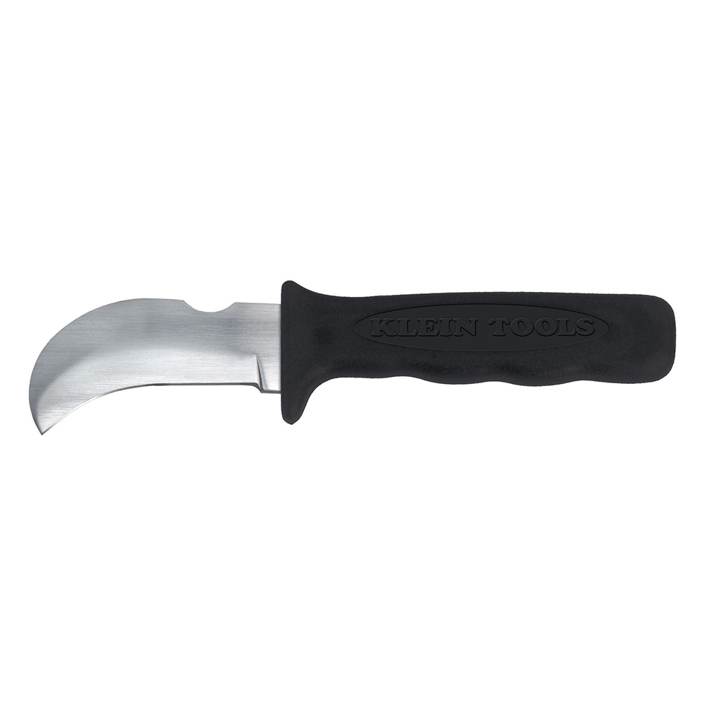 Klein 15703LR Lineman's Skinning Knife with Hook Blade and Notch