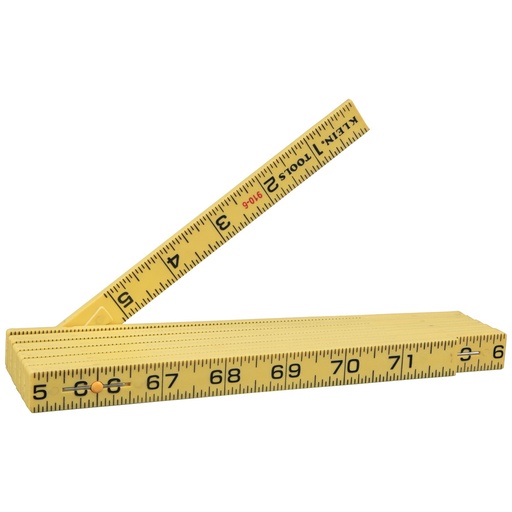[KLN_9106] Klein 9106 Fiberglass Folding Rule, Inside Reading