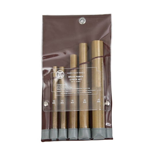 [KLN_4BPSET5] Klein 4BPSET5 Brass Punches 5 Piece Set