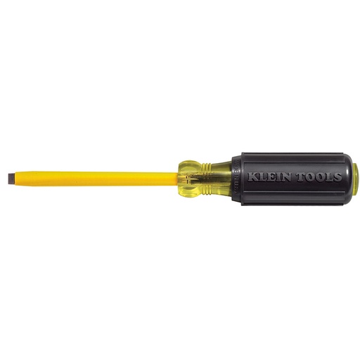 [KLN_6204] Klein 6204 Coated 1/4-Inch Cabinet Screwdriver, 4-Inch Shank