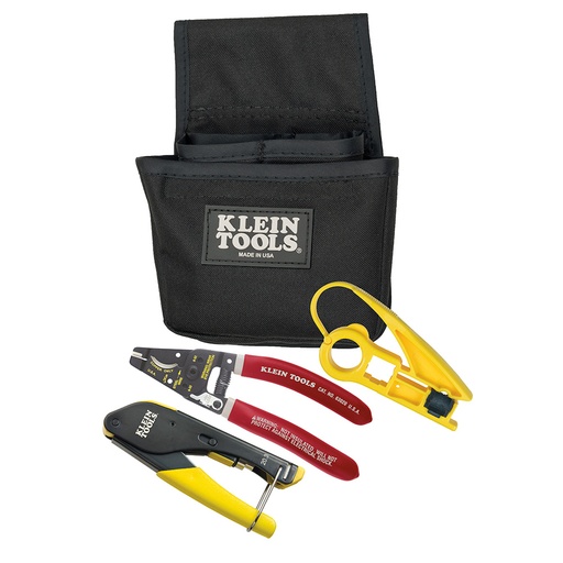 [KLN_VDV012811] Klein VDV012811 Coax Installer Starter Kit, F-Connectors