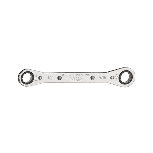 [KLN_68202] Klein 68202 Ratcheting Box Wrench 1/2 x 9/16-Inch