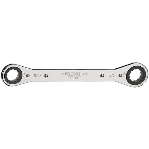 [KLN_68205] Klein 68205 Ratcheting Box Wrench 11/16 x 3/4-Inch