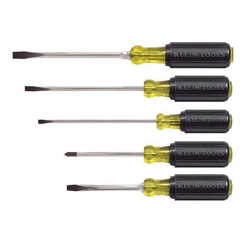 [KLN_85075] Klein 85075 Screwdriver Set, Slotted and Phillips, 5-Piece