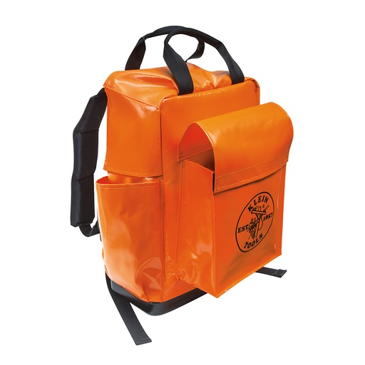 [KLN_5185ORA] Klein 5185ORA Tool Bag Backpack, 18-Inch, Orange
