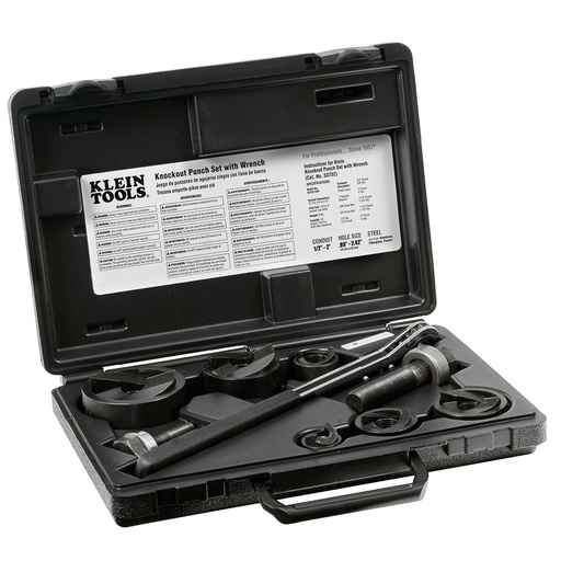 [KLN_53732SEN] Klein 53732SEN Knockout Punch Set with Wrench