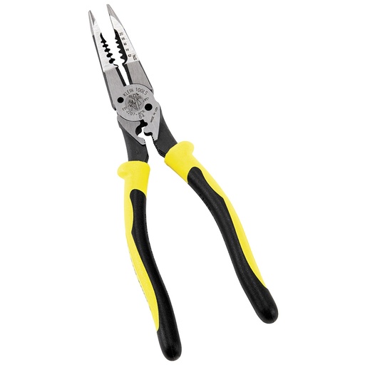[KLN_J2078CR] Klein J2078CR Pliers, All-Purpose Needle Nose Pliers with Crimper, 8.5-Inch