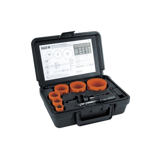 [KLN_31902] Klein 31902 Bi-Metal Hole Saw Kit, 8-Piece